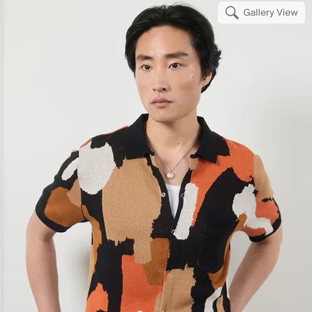Percival Impressionist Jacquard Shirt